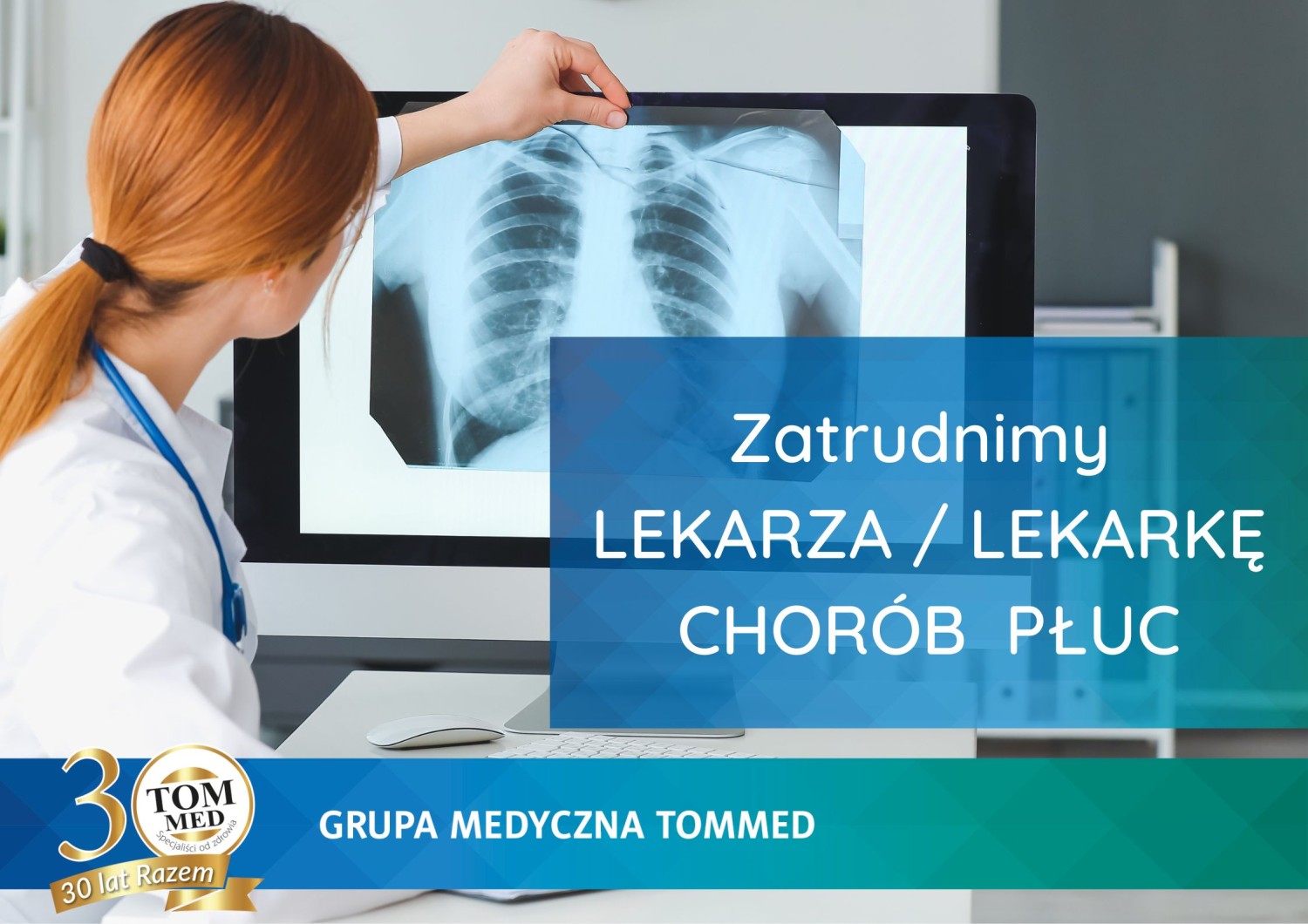 Oferta pracy. Lekarz chor&oacute;b płuc. Szczeg&oacute;ły w treści