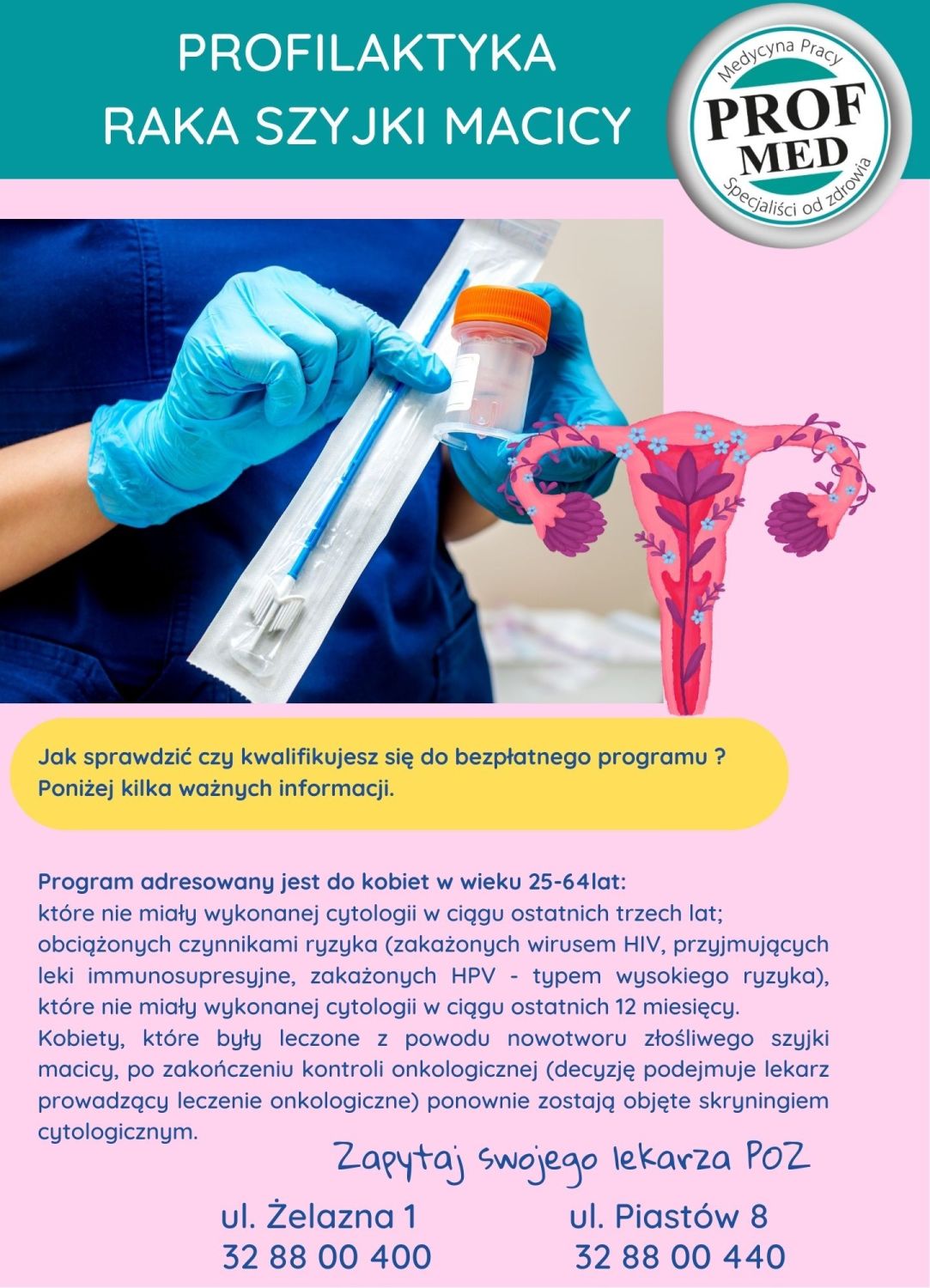 Program profilaktyki Raka szyjki macicy - sprawdź szczeg&oacute;ły
